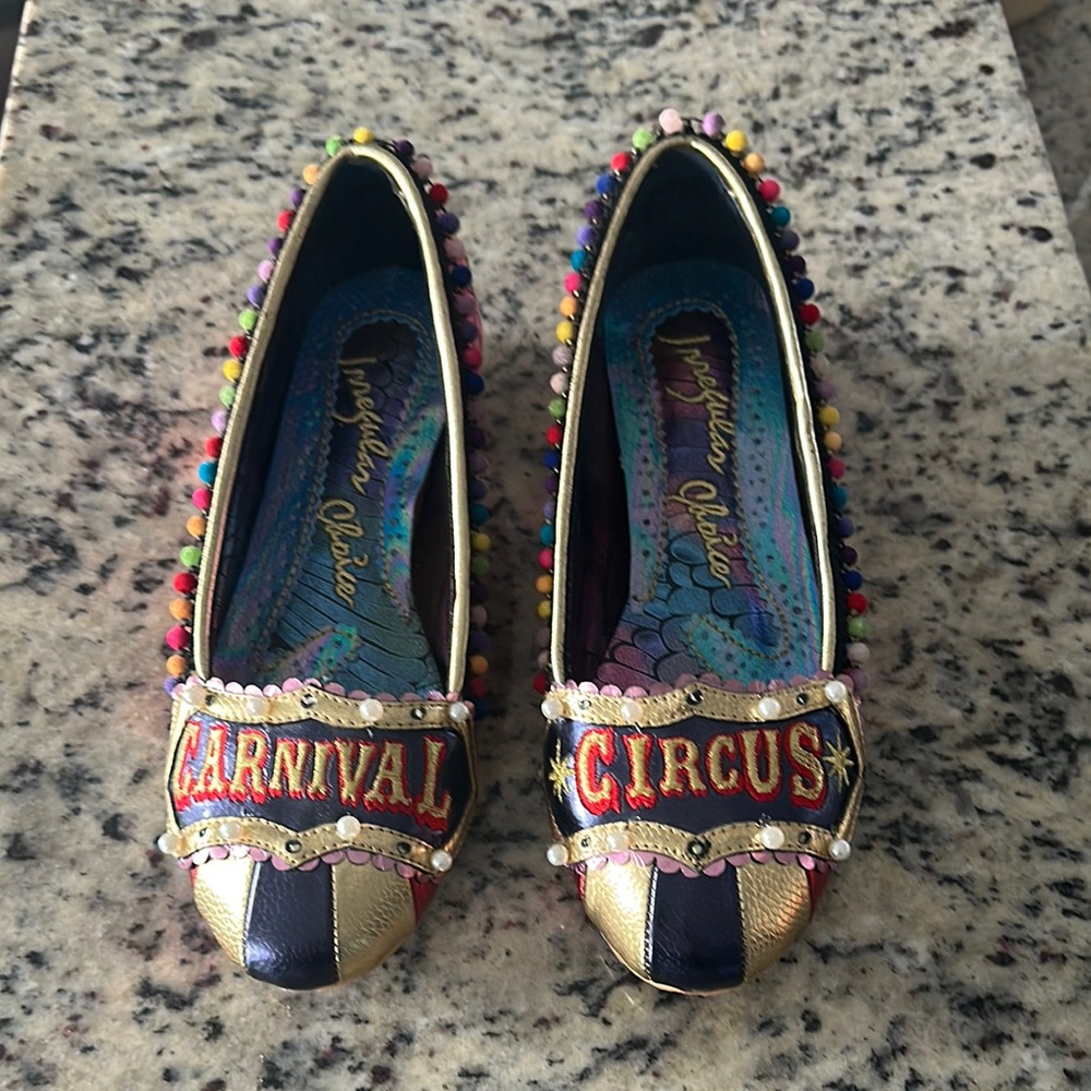 Irregular Choice Carnival Flats size 7 1/2 EUC